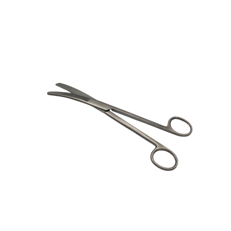 Ножиці операційні, вертикально-зігнуті, тупокінцеві, 200 мм